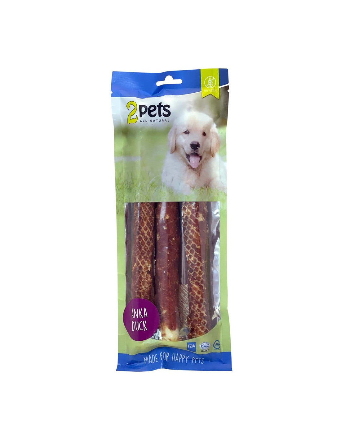2Pets Tuggrulle med Ankfilé 28cm 3-pack 250g