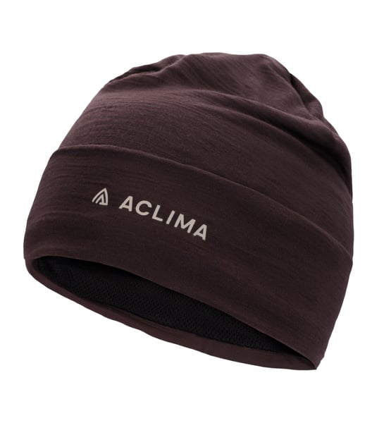 Aclima WoolNet Light Beanie Brown Plum