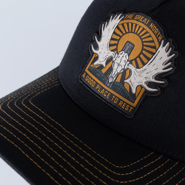 Great Norrland Älghorn Trucker Keps Black