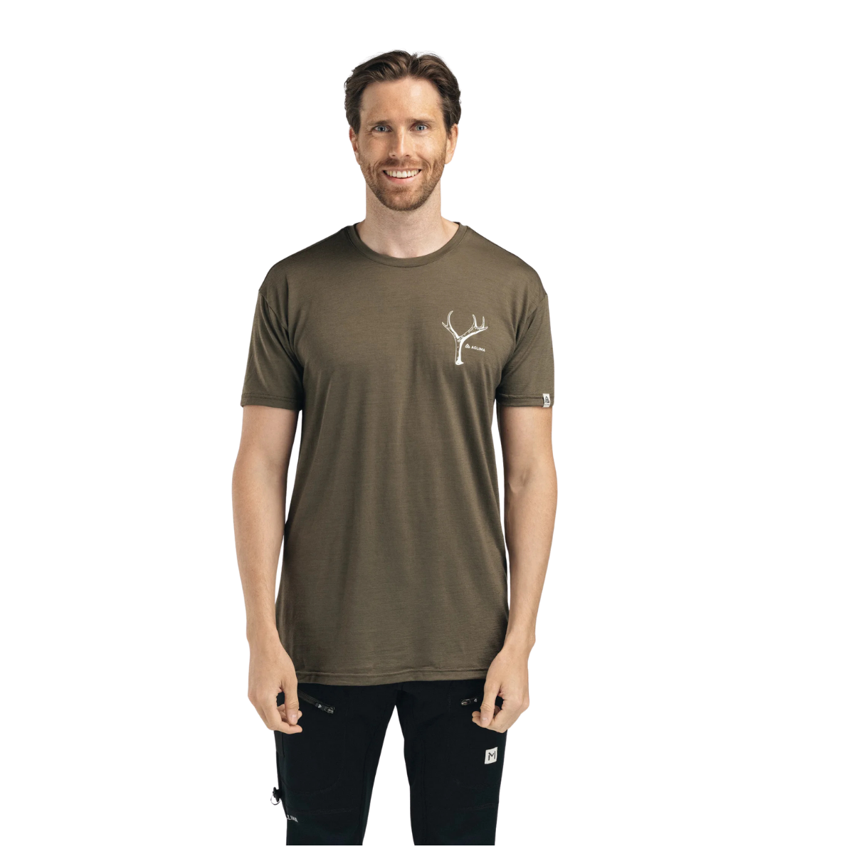Aclima LightWool 140 Classic Tee Antler Tarmac