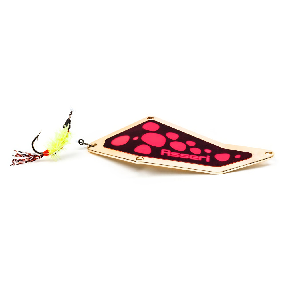 Asseri Arctic Char Lure Fly Guld Svart/Rosa
