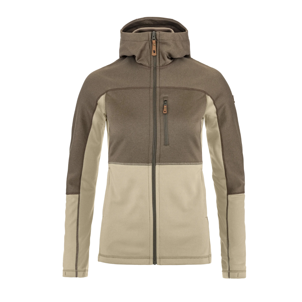 Fjällräven Abisko Trail Fleece W's Fossil/Suede Brown