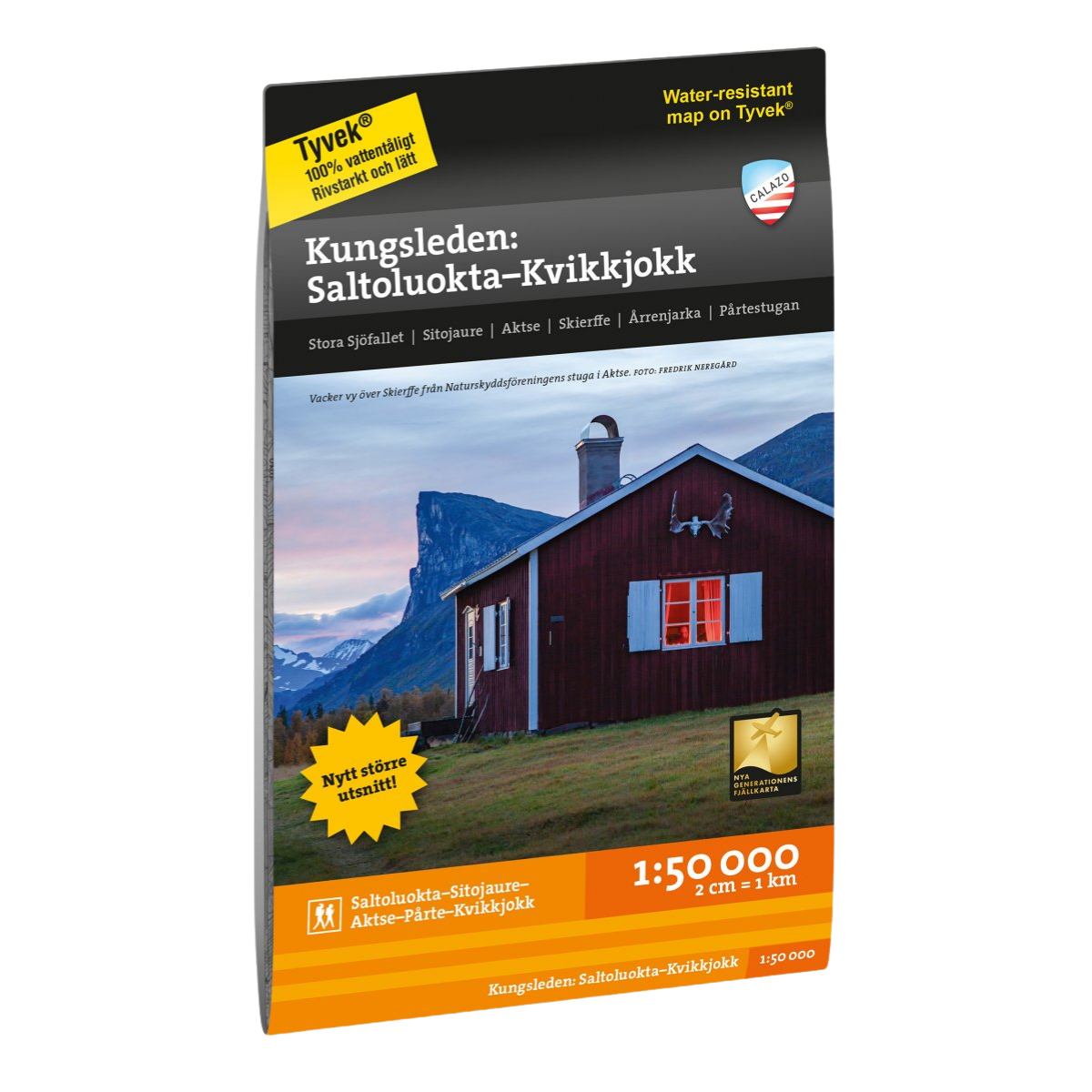 Kungsleden Saltoluokta–Kvikkjokk Fjällkarta