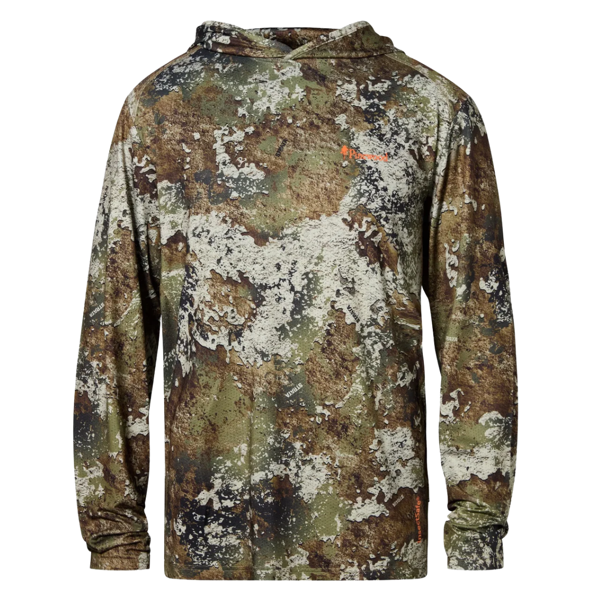 Pinewood Furudal Camou InsectSafe Hoodie Strata