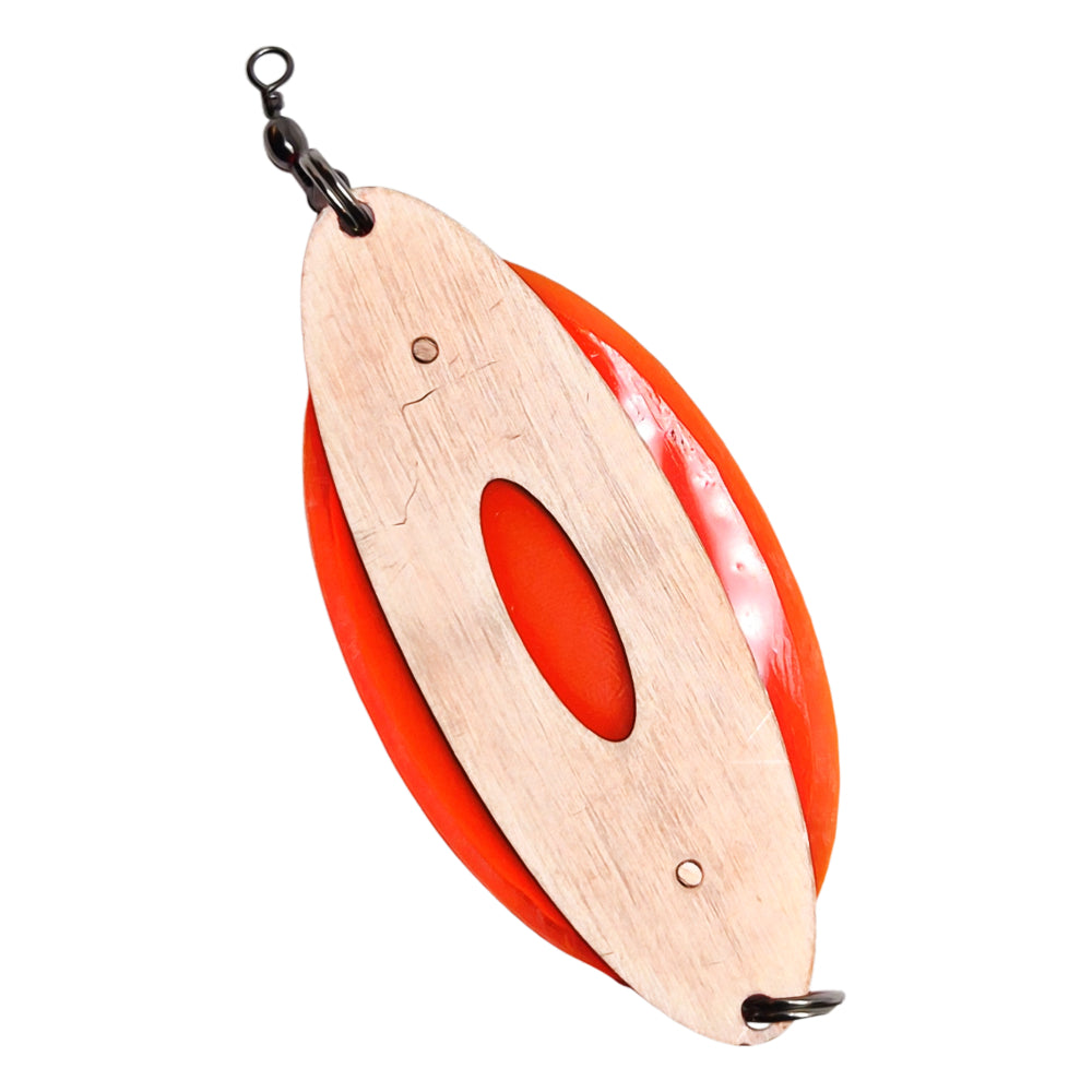 Polarpirken Plexi + Resin Romkornet Vit/Orange