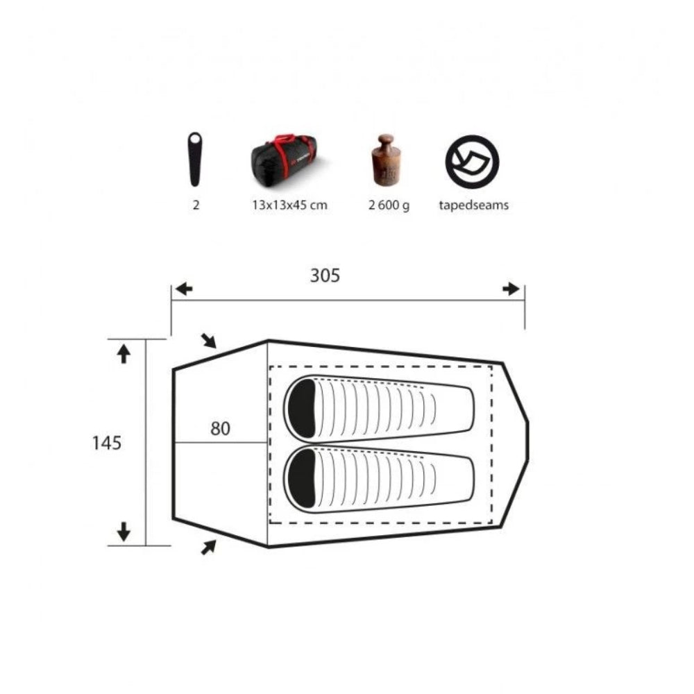 Trimm Spark Tunneltält 2p