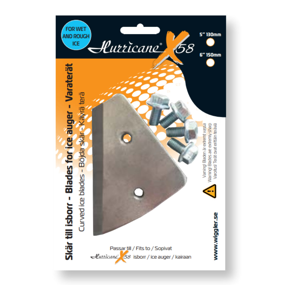 Hurricane x58 Reservskär 130mm Våt is