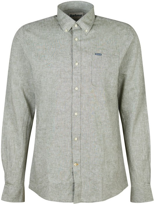 Barbour Nelson Tailored Shirt Bleached Olive
