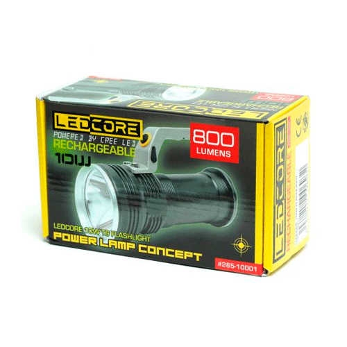 Ledcore 10W 800 Lumen rechargeable