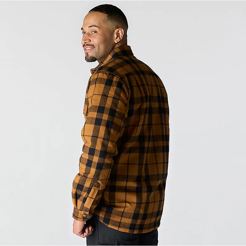 Carhartt Flannel Sherpa Lined Shirt Jacket Brun