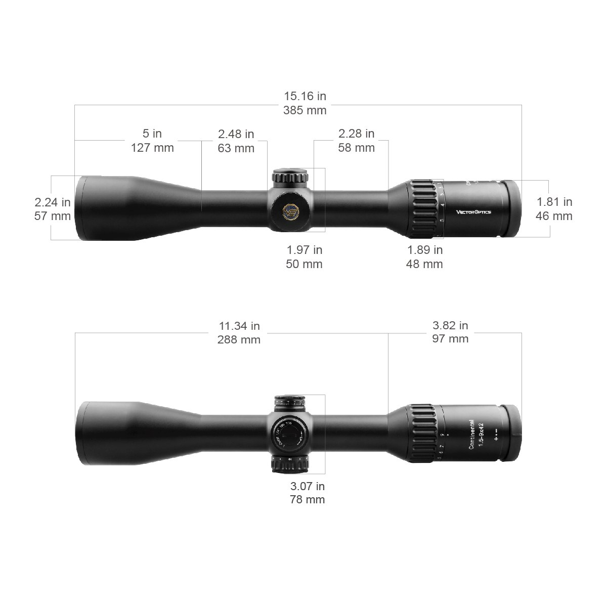 Vector Optics Continental X6 1,5-9x42 G4