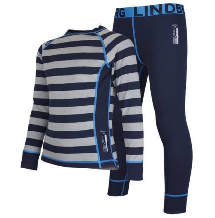 Lindberg Merino Set Barn Stripe Navy