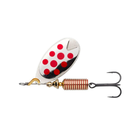 Abu Garcia Fast Attack 10g LF Silver Red Dots