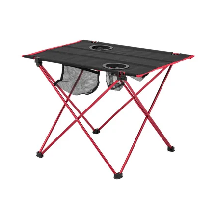Atom Camping Table Red Legs 56x40x41