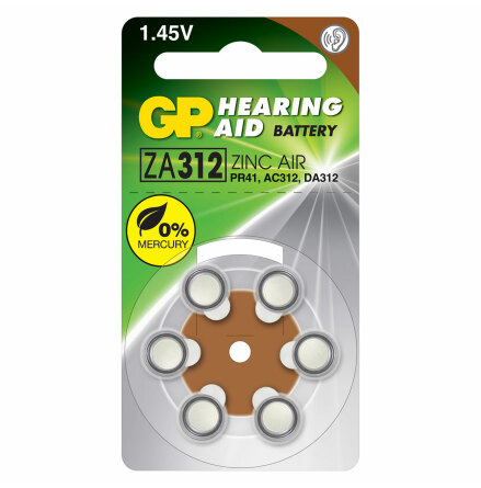 GP Batteri 312 Hearing Aid Batteri