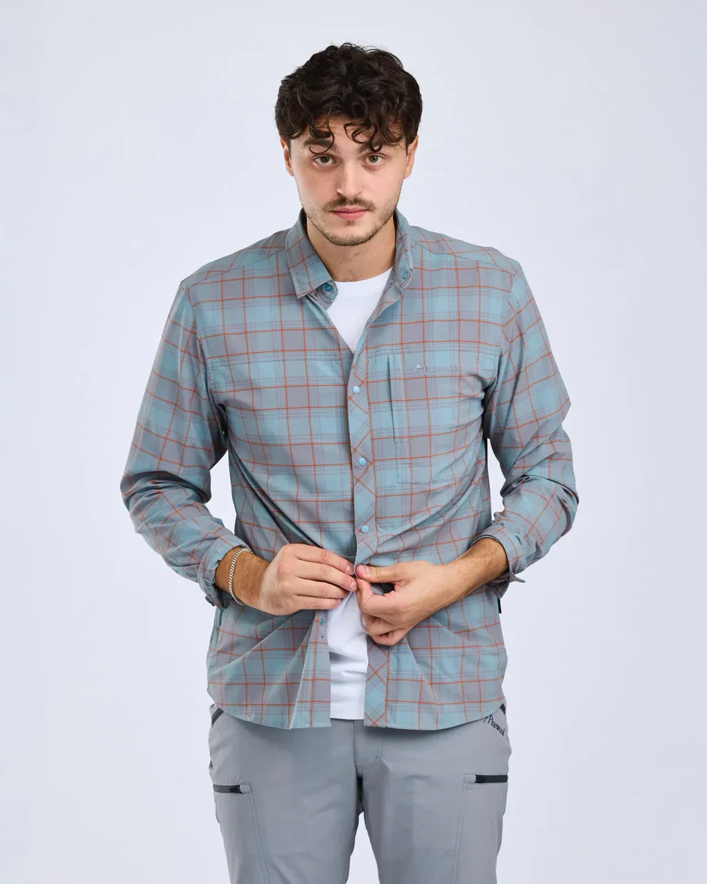 Pinewood Abisko Trekking InsectSafe Shirt Aqua Grey