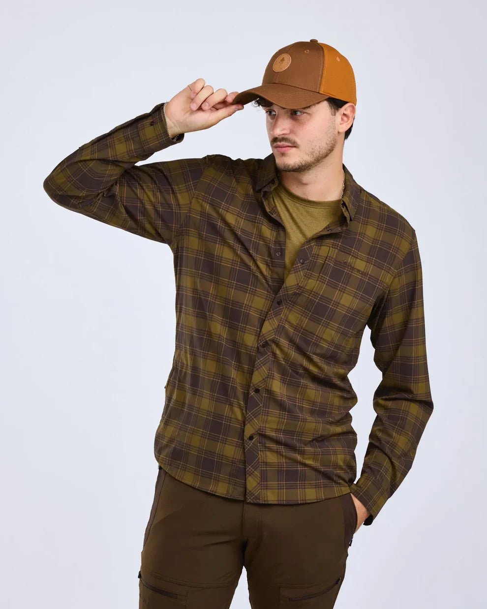 Pinewood Abisko Trekking InsectSafe Shirt Olive/Sand