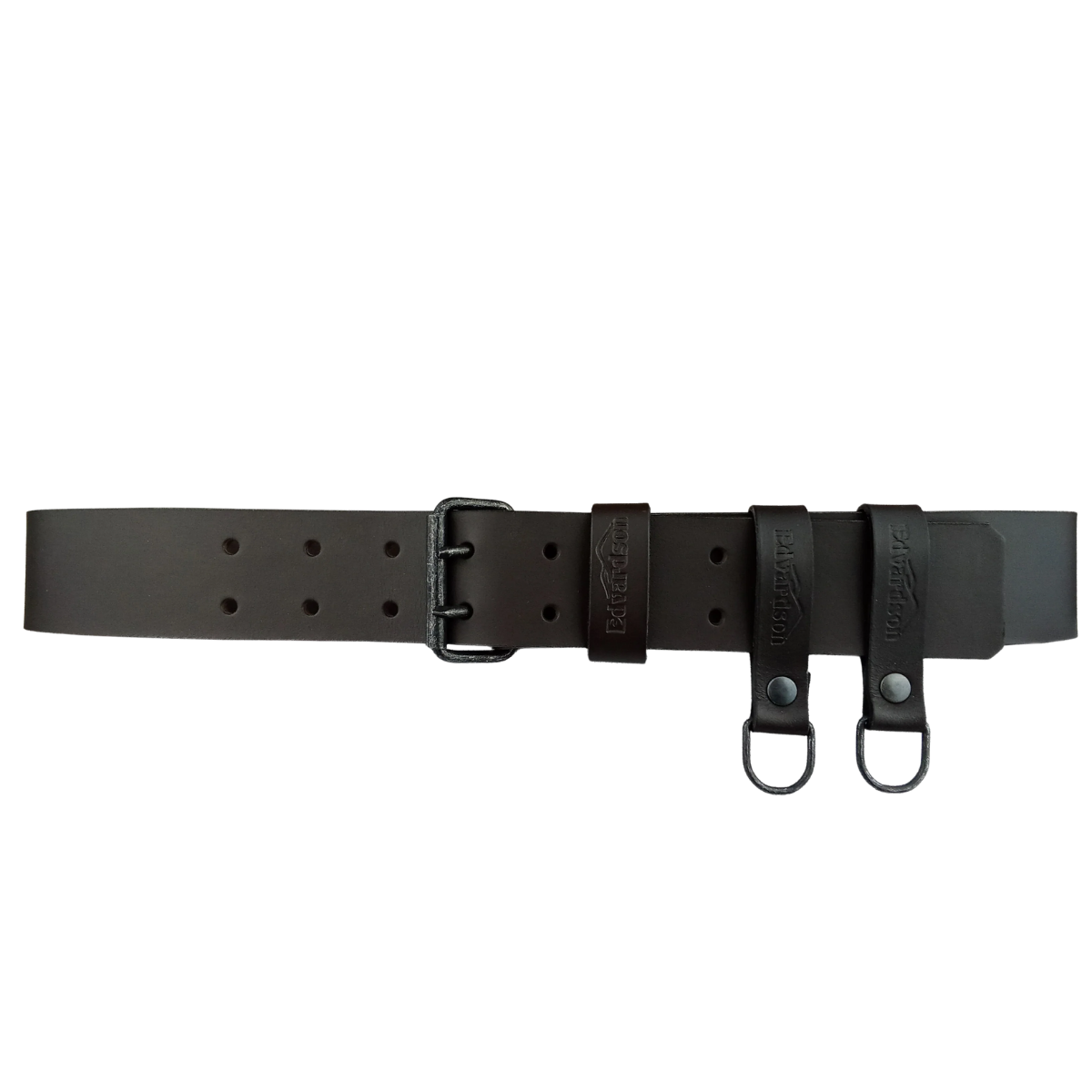 Edvardson Läderbälte 50 mm – Dubbeldorn med dangler