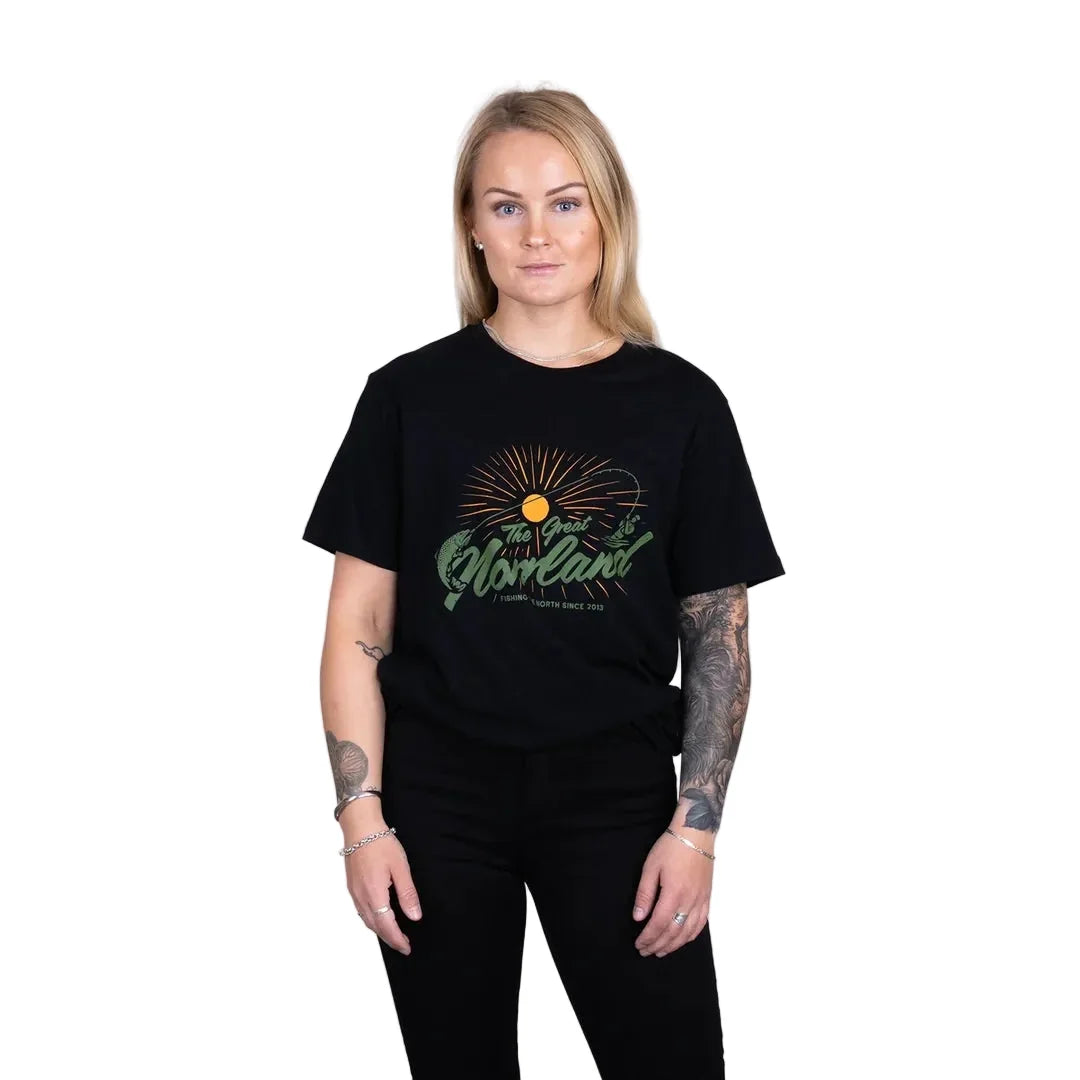 Great Norrland Fish On T-shirt Black