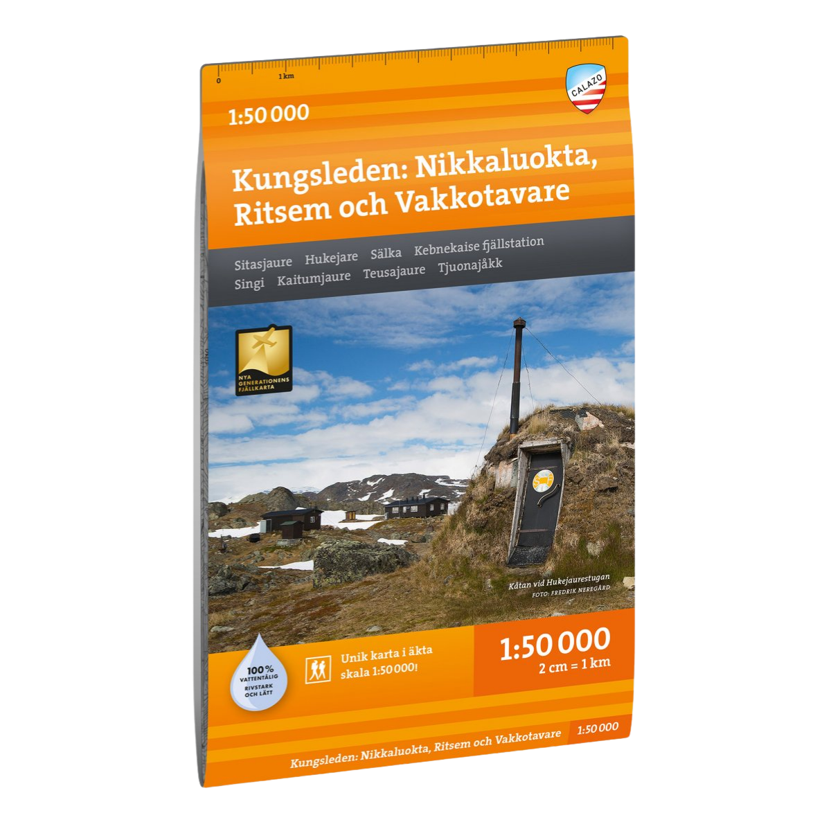 Kungsleden Nikkaluokta–Ritsem–Vakkotavare 1:50 000