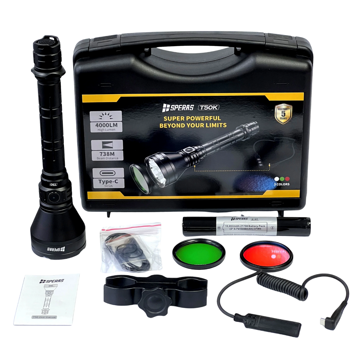 Speras T50K Jaktpaket 4000LM