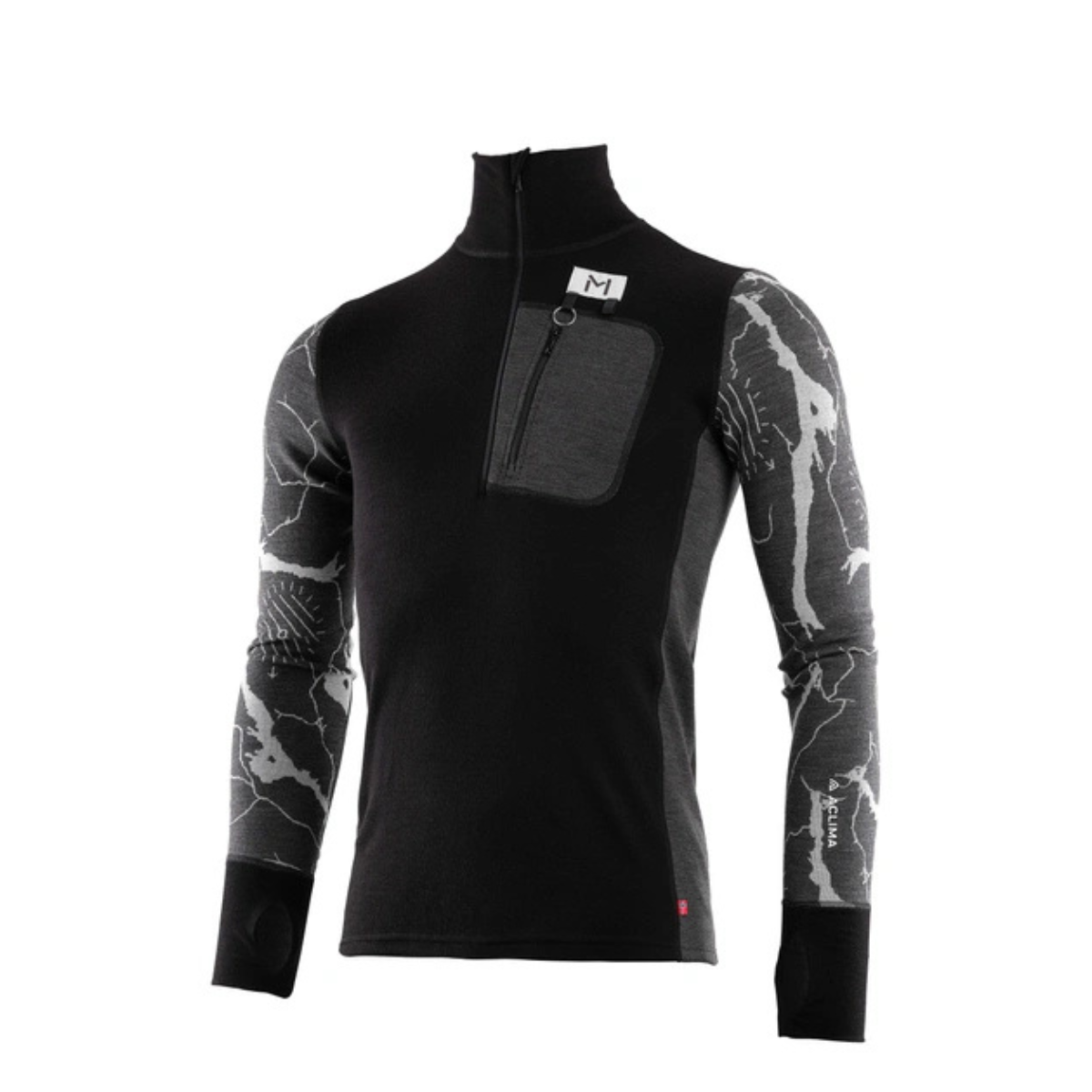 Aclima Femunden Polo M Jet Black/Marengo