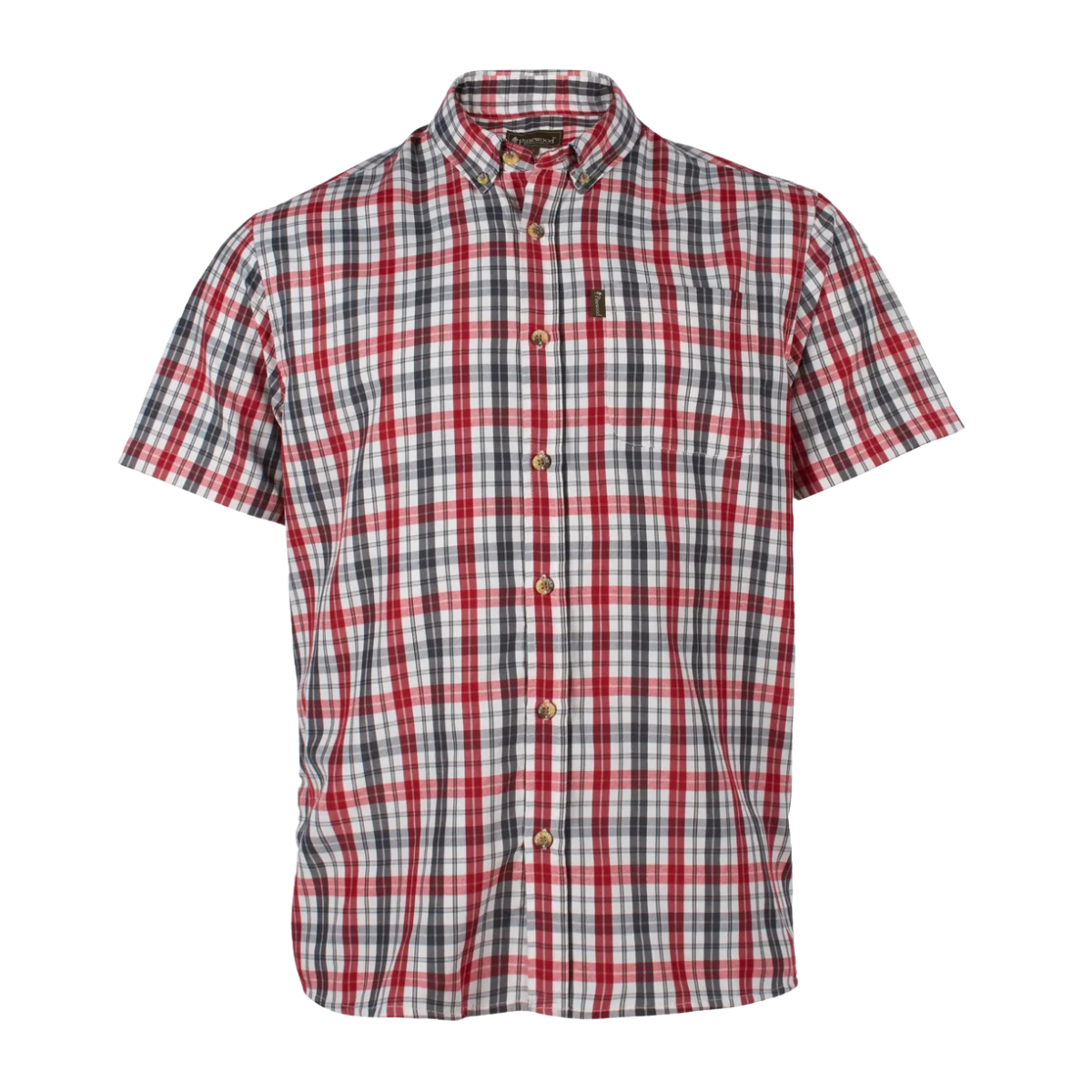 Pinewood Summer Shirt Herr Red/Grey