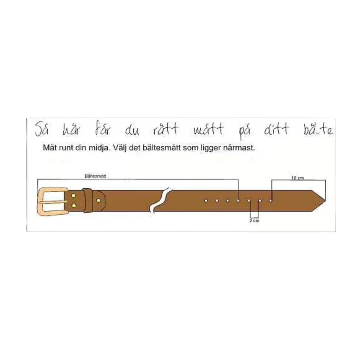 Edvardson Läderbälte 39 mm – Dubbeldorn brun