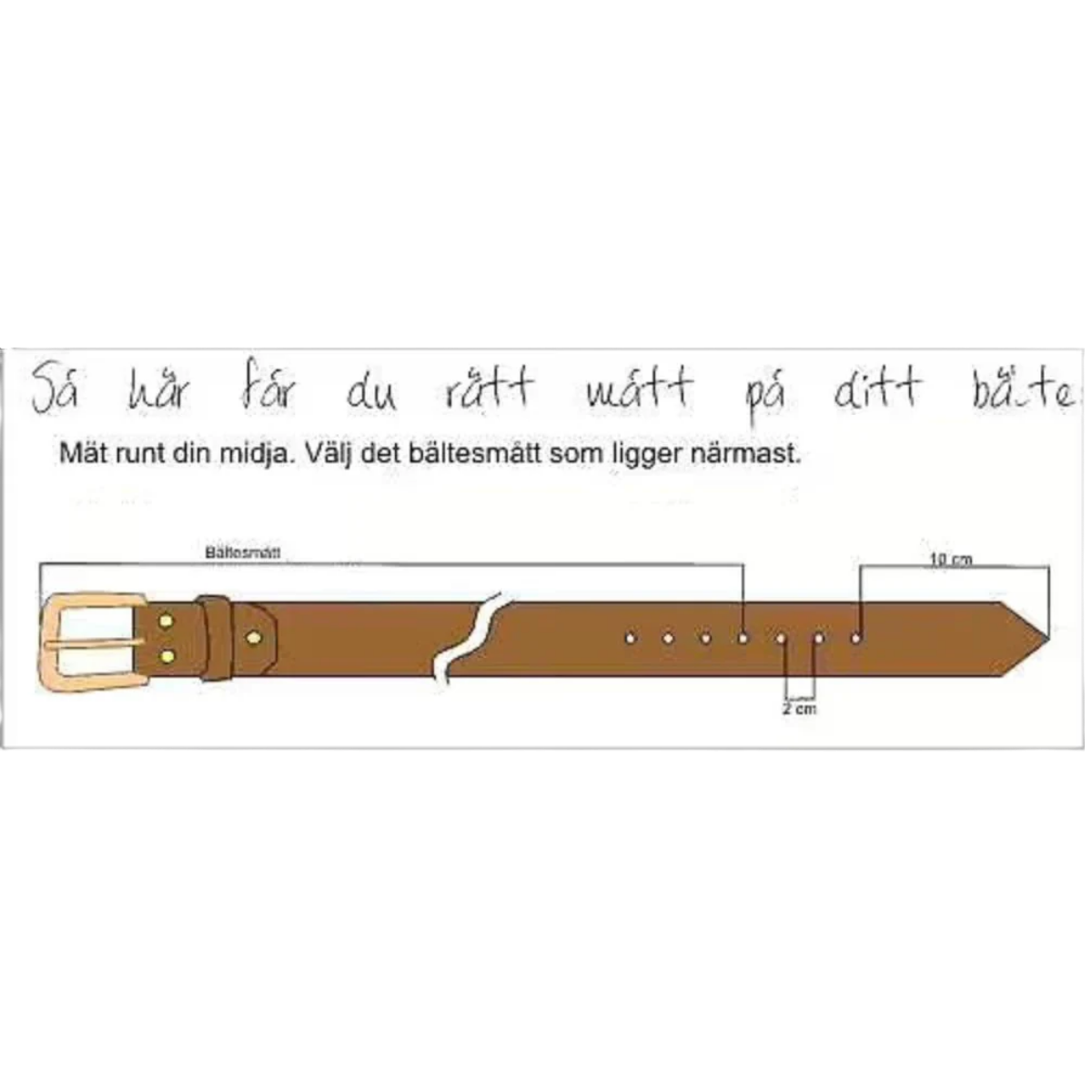 Edvardson Läderbälte 50 mm – Dubbeldorn med dangler