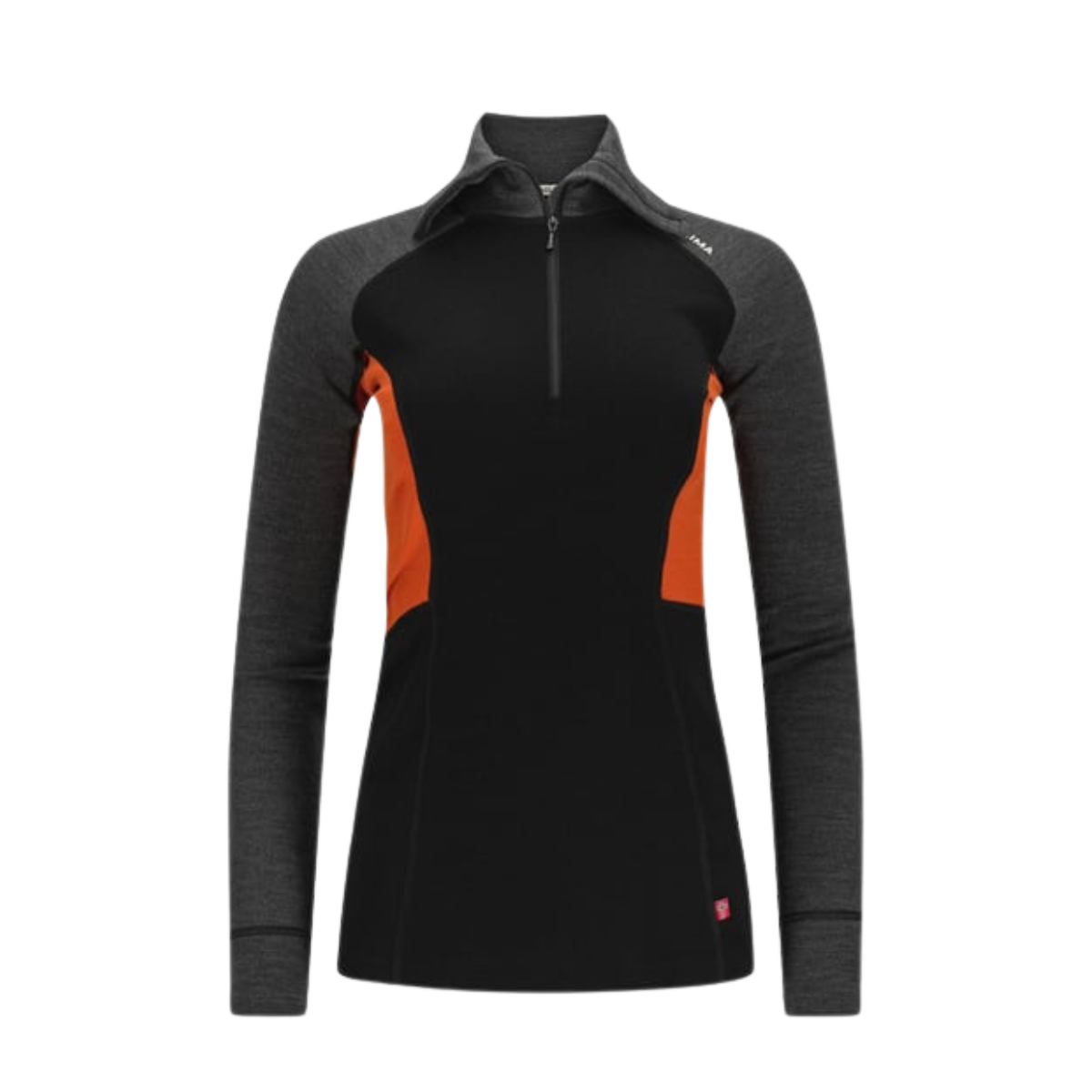 Aclima Warmwool Polo Zip W Black/Marengo