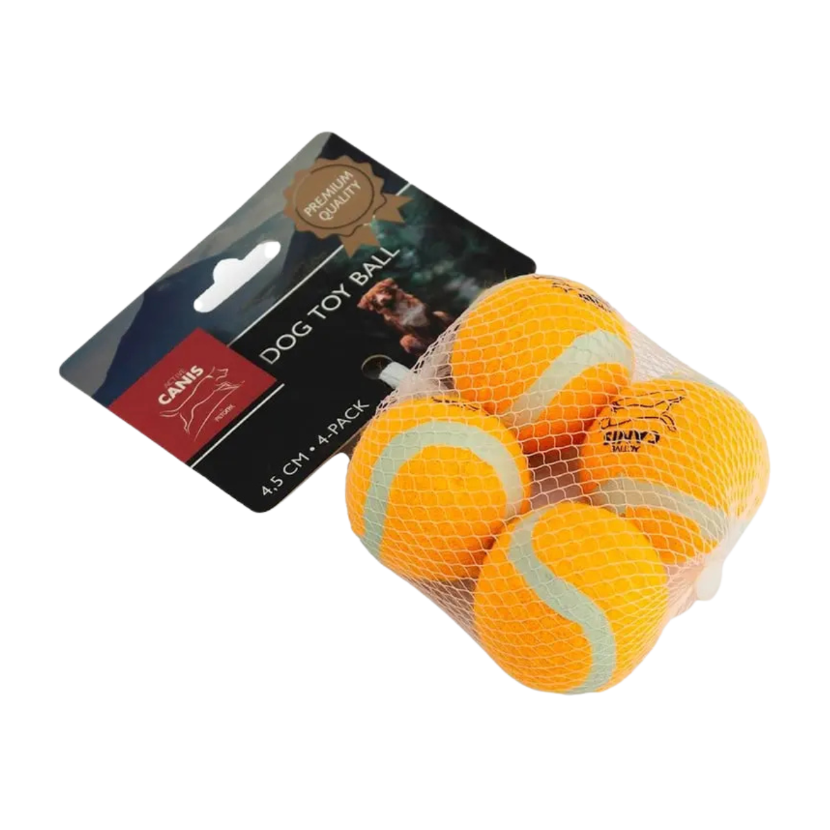 Active Canis Tennisboll 4,5cm Orange 4st