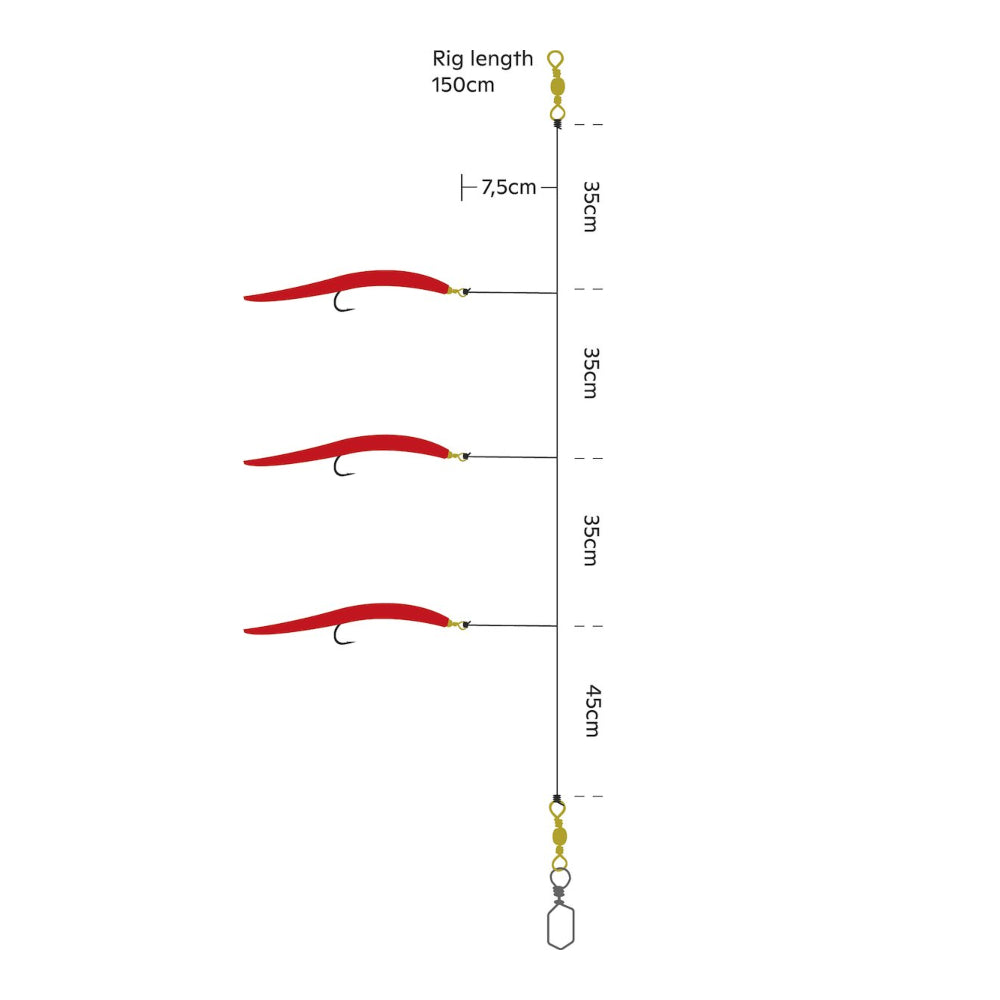 Kinetic Sabiki Makk #10/0 150CM 0.80MM GREEN