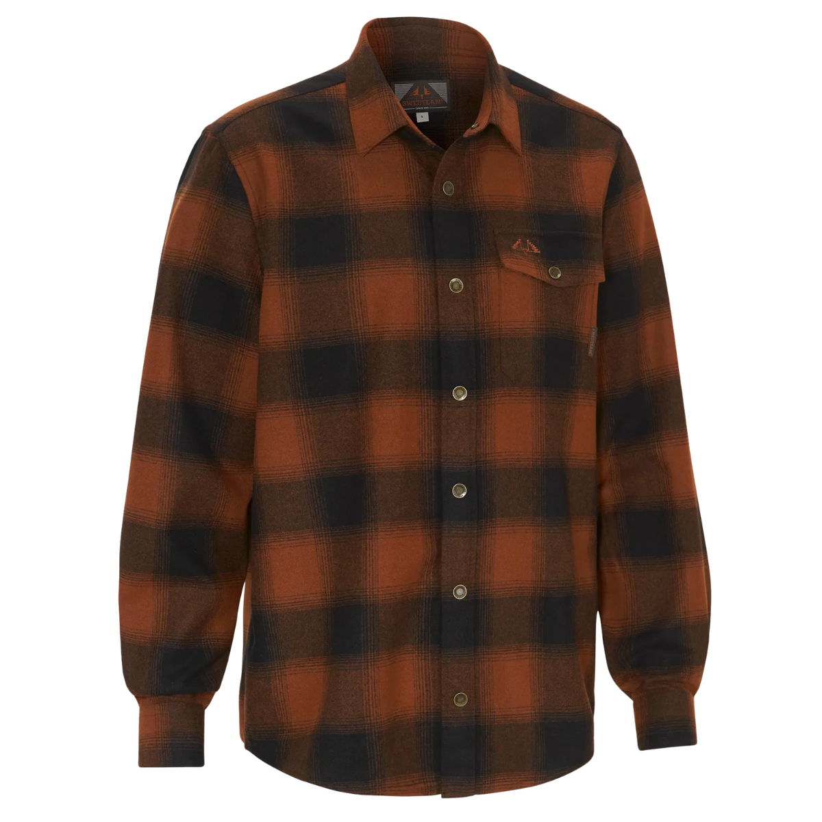 Swedteam Lynx Wool Shirt Dark Orange