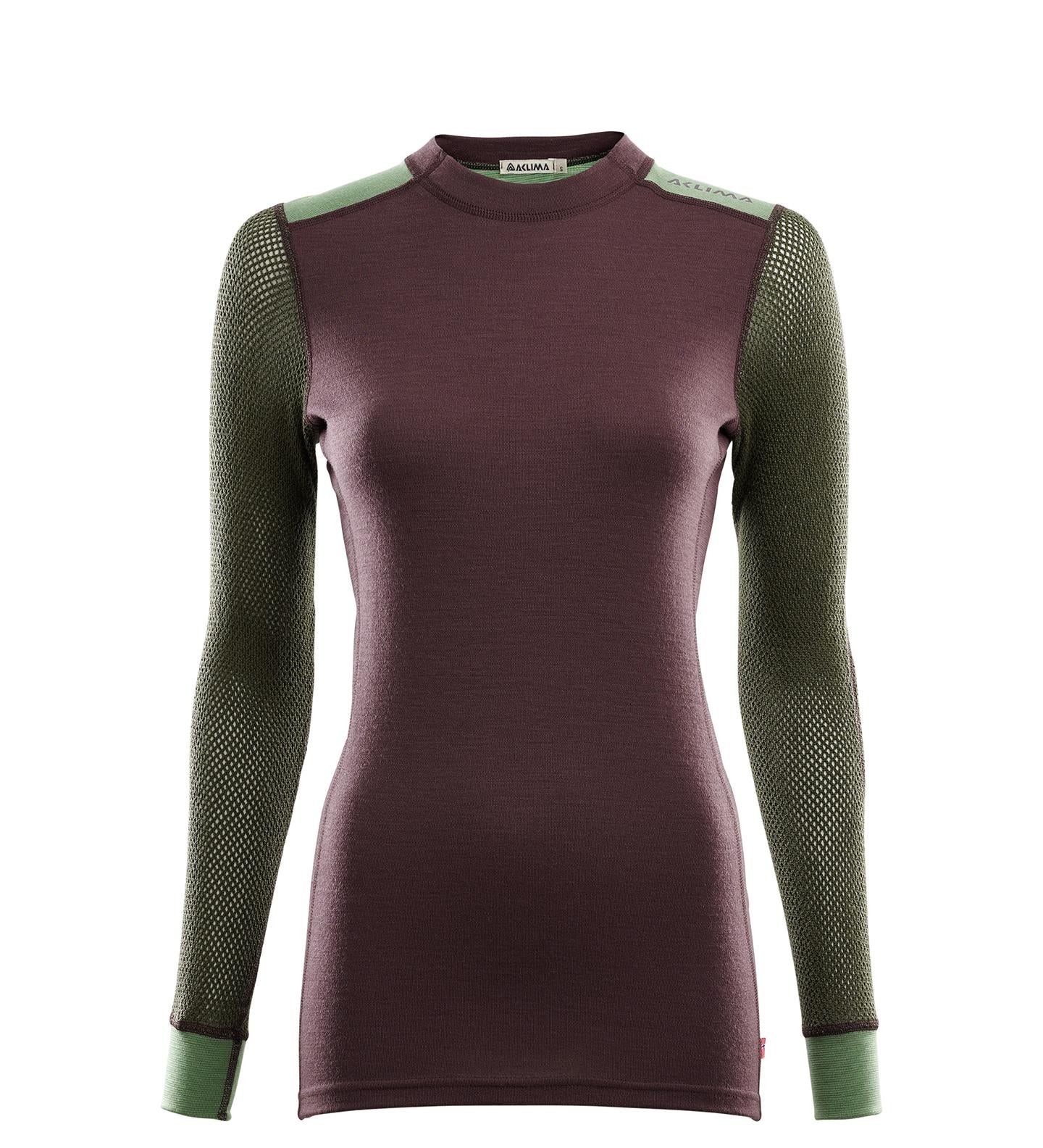 Aclima Woolnet Hybrid Crewmeck Dam
