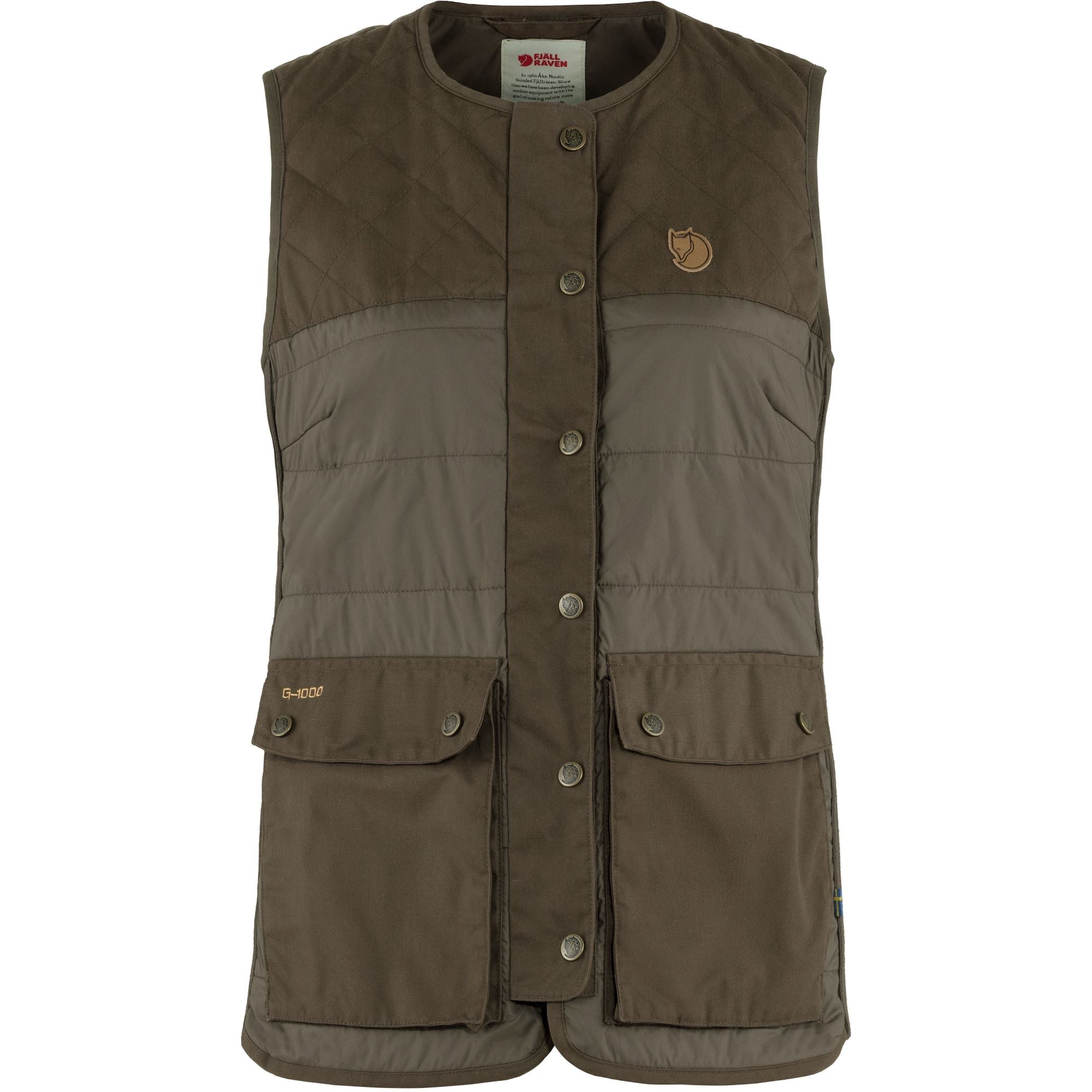 Fjällräven Forest Wool Padded Vest W´s Dark Olive