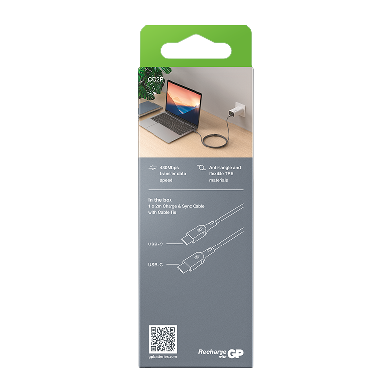 GP Essential Cable USB-C to USB-C 100W