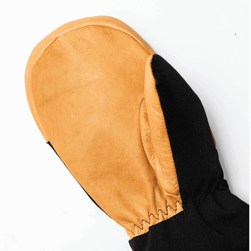 Myr Outdoor varma vattentäta barnhandskar i svart och orange design för kalla väderförhållanden