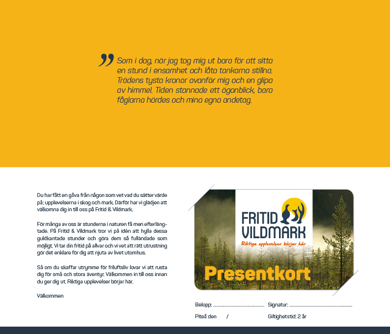 Presentkort 500:- Butik