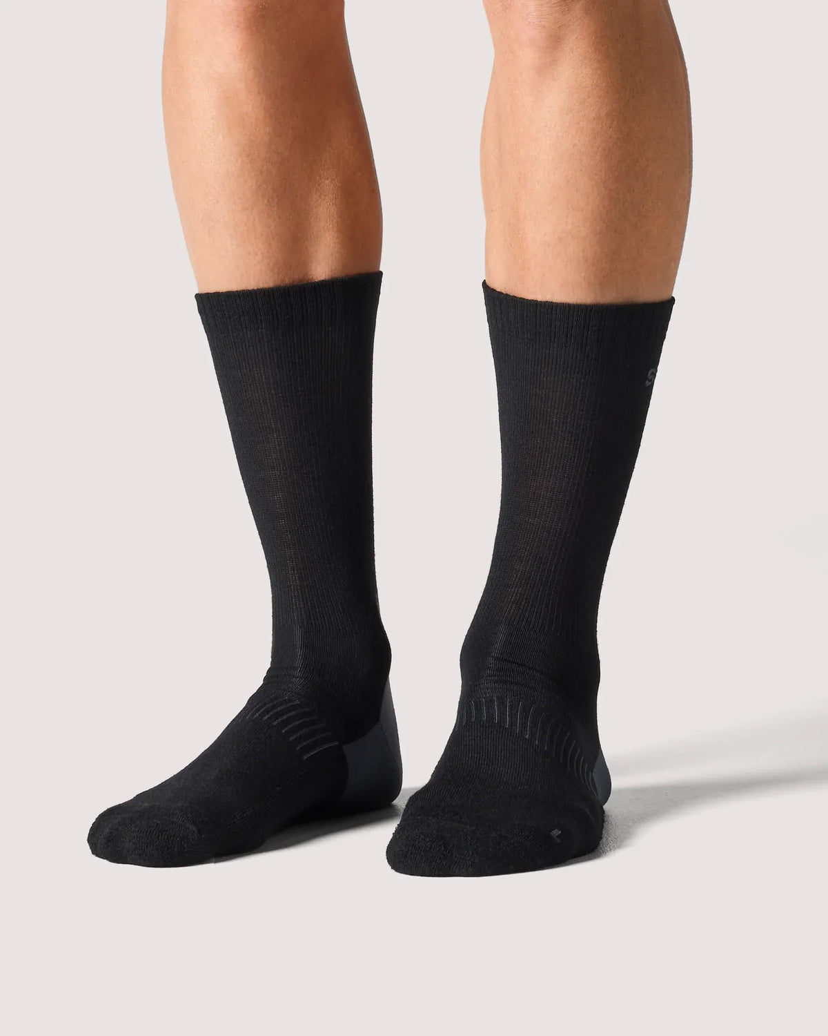 Seger Wanderer Wool – svarta merinoullsockor