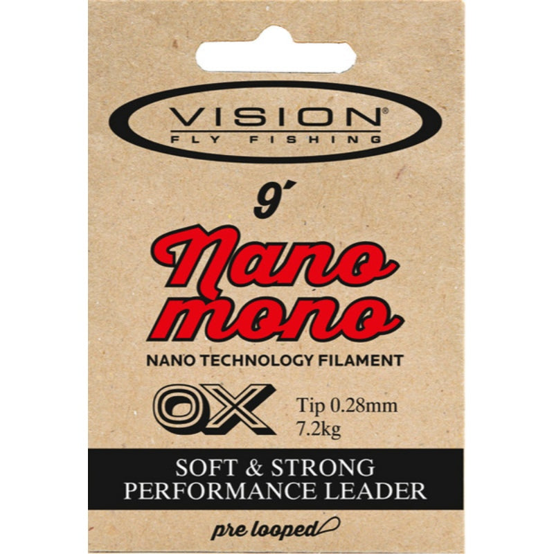 Vision Nano Mono Leader Flugfisketafs 0X-7X