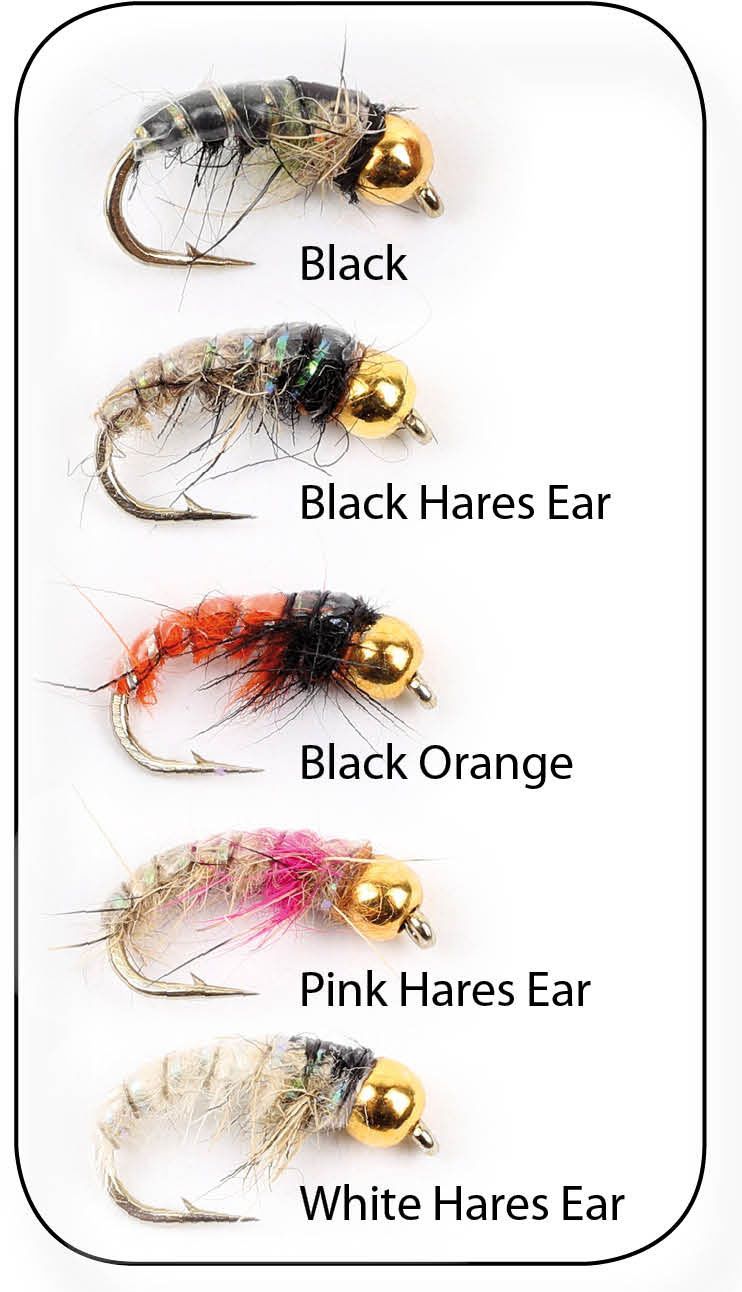 Wiggler Gold head nymphs 5p